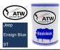 Preview: Jeep, Ensign Blue, 9T: 500ml Lackdose, von ATW Autoteile West.